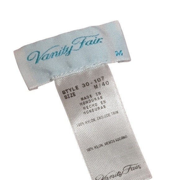 Vanity Fair vintage pink floral nylon night gown house dress size Medium - Picture 3 of 5